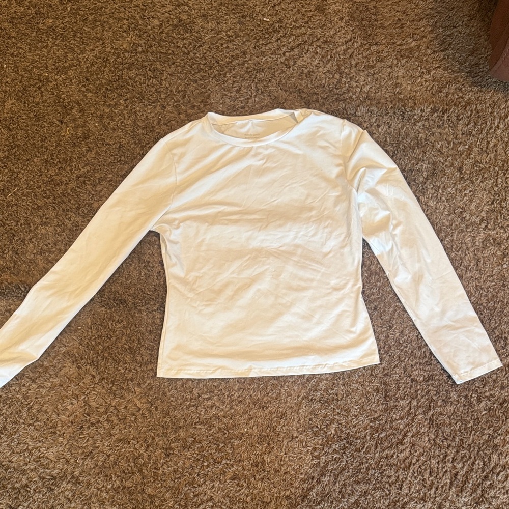 White Long Sleeve Top